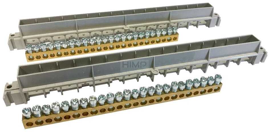 LISTWY PRZYŁĄCZENIOWE N + PE DLA ROZDZIELNIC WNĘKOWYCH PRACTIBOX S 12-MODUŁOWYCH Legrand 134812