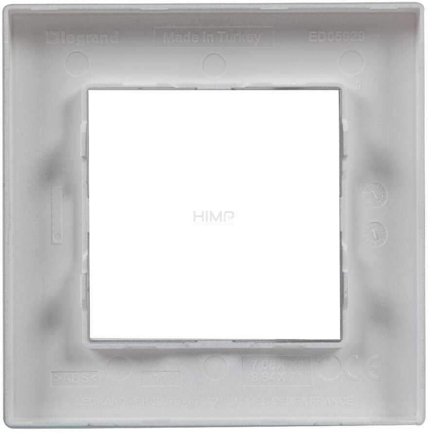 Legrand NILOE STEP RAMKA 1-KROTNA KOLOR STALOWY 863591