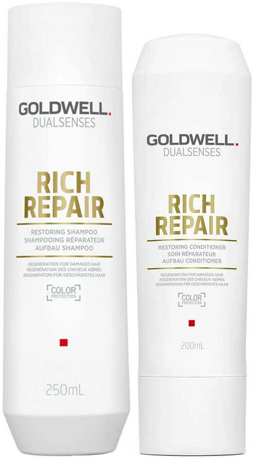 Goldwell Rich Repair zestaw regenerujący | Szampon 250ml Odżywka 200ml