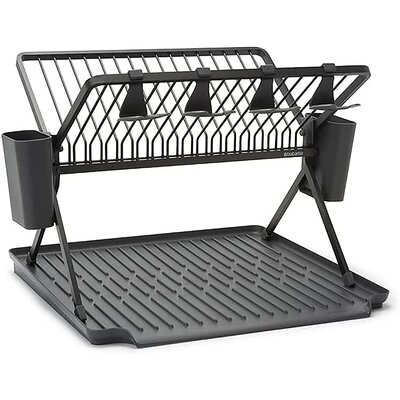 Brabantia Suszarka do naczyń duża antracytowa składana 139482