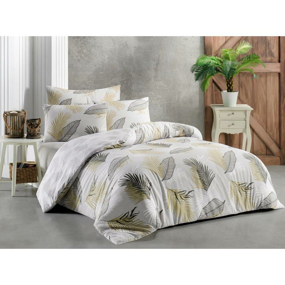 Kvalitex Pościel bawełniana Delux Sanel szary, 220 x 200 cm, 2 szt. 70 x 90 cm, 220 x 200 cm, 2 szt. 70 x 90 cm