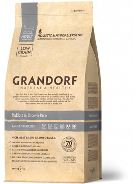 Grandorf Adult Sterilised Rabbit & Brown Rice 400g