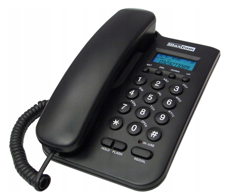 Telefon stacjonarny Maxcom KXT100 Czarny Darmowa dostawa od 89 zł!