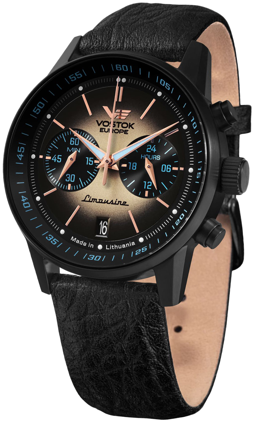 Zegarek Vostok Europe VK64-560C691 Limousine GAZ-14 Chronograph Quartz 43mm