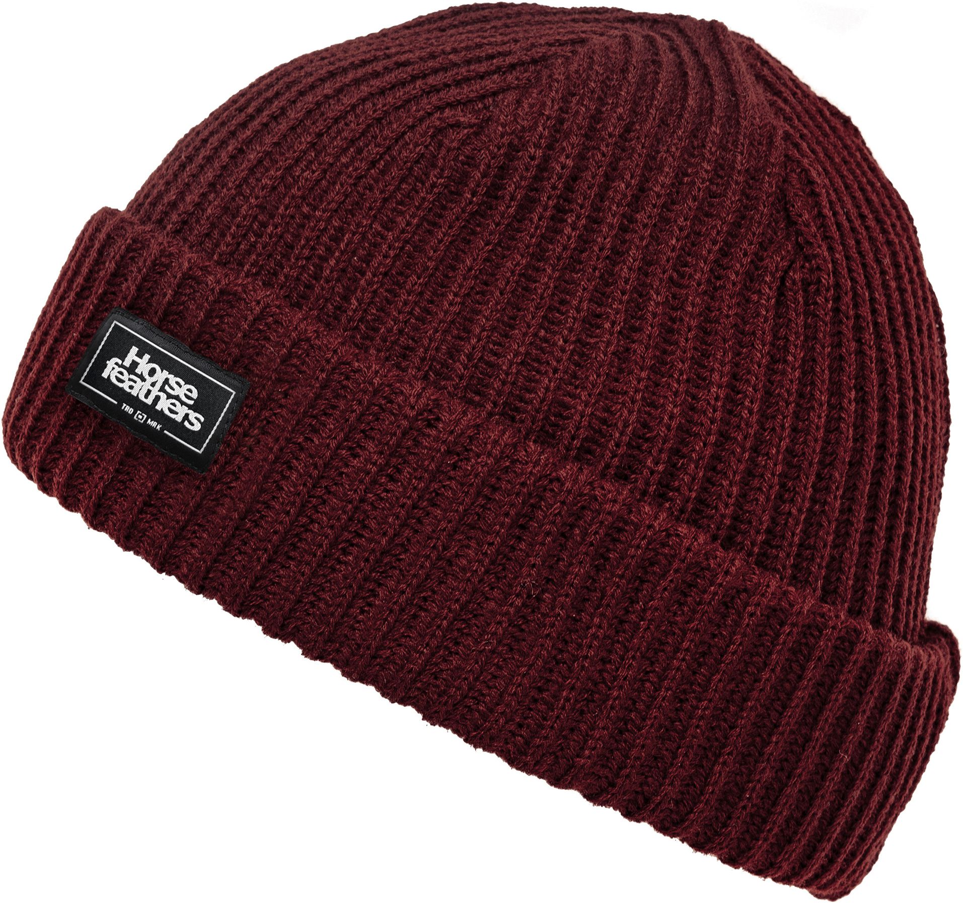 Horsefeathers GAINE burgundy męska czapka zimowa