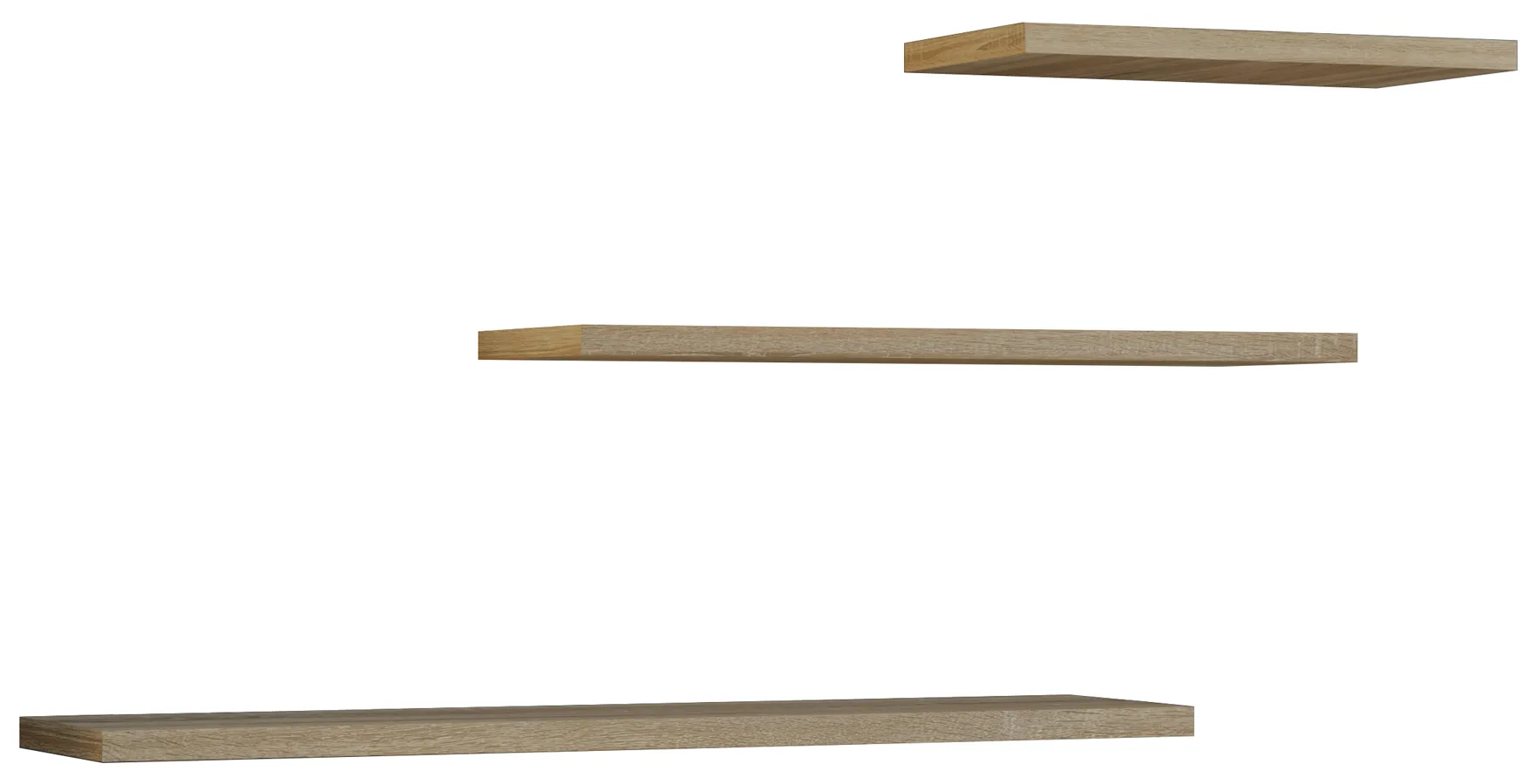 Zestaw 3 Półek Samowiszących Do Salonu G8-D93