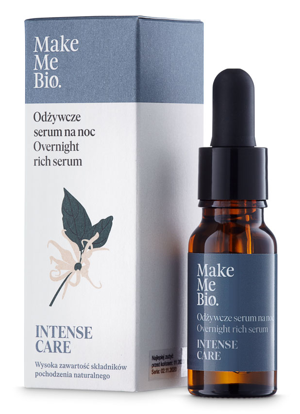 Make Me Bio Intense Care, odżywcze serum do twarzy na noc, 15ml