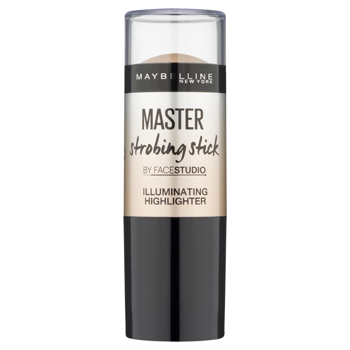 Maybelline Maybelline, Master Strobing Stick, rozświetlacz w sztyfcie Medium-Nude Glow, 6,8 g