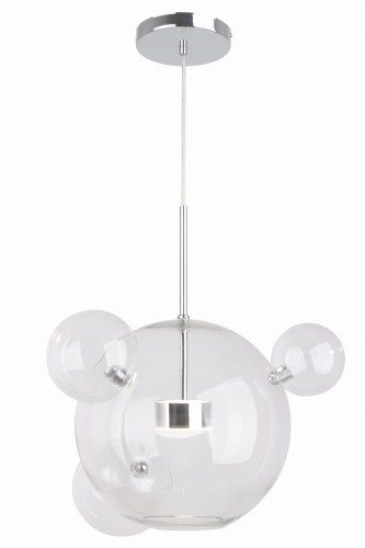 Multiverse - lampa wisząca LED chrom 1+3. 1x10W 800Lm 4000K. 338111-06