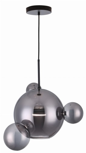 Multiverse - lampa wisząca LED czarna 1+3. 1x10W 800Lm 4000K 338111-02