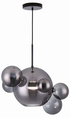 Multiverse - lampa wisząca LED czarna 1+5. 1x10W 800Lm 4000K 338121-02