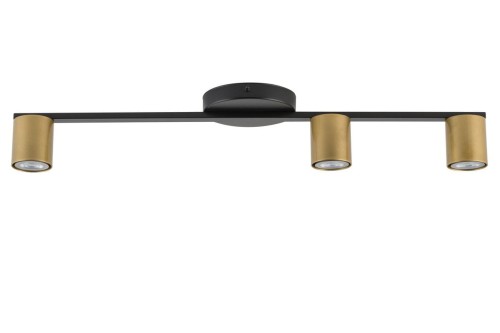 Sky lampa sufitowa 3-punktowa czarna/złota 33435