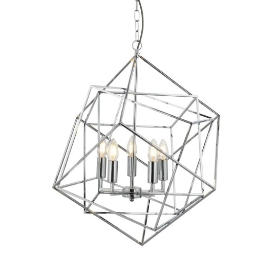 Cube lampa wisząca 5-punktowa chrom 7865-5CC