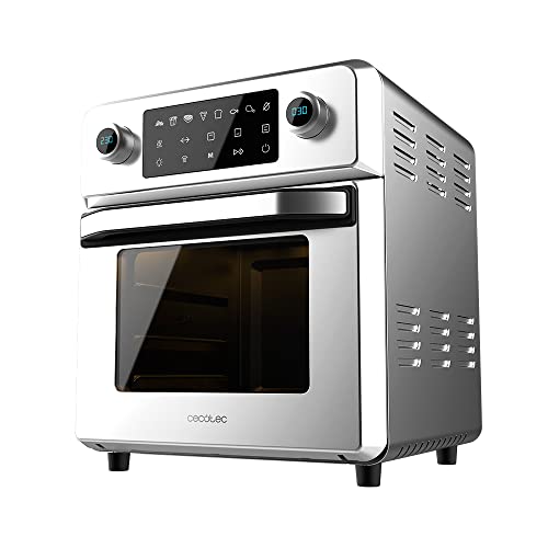 Cecotec Piekarnik frytkownica Bake&Fry Touch. 1700 W, Pojemność 14 litrów, Konwekcja, Ekran dotykowy, 9 funkcji, Stal nierdzewna, Regulacja temperatury