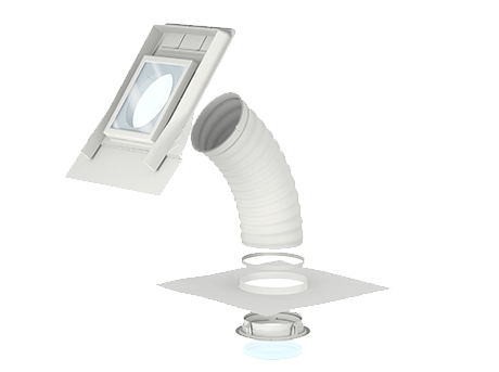 TLF 2010 VELUX świetlik tunelowy elastyczny do skośnego dachu – Ø 35 cm TWF2010
