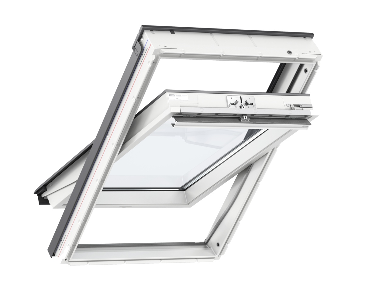 Okno obrotowe 3 szybowe GLU 0064 VELUX z górnym otwieraniem GLU FK06 0064
