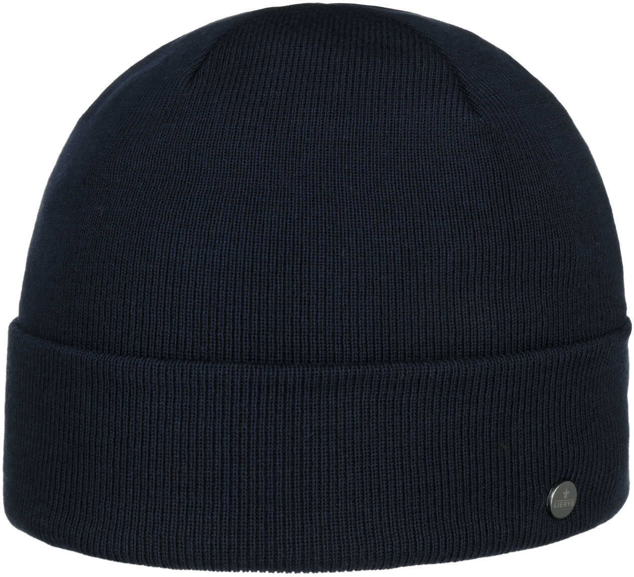 Czapka z Mankietem Giro Cotton by Lierys, ciemnoniebieski, One Size