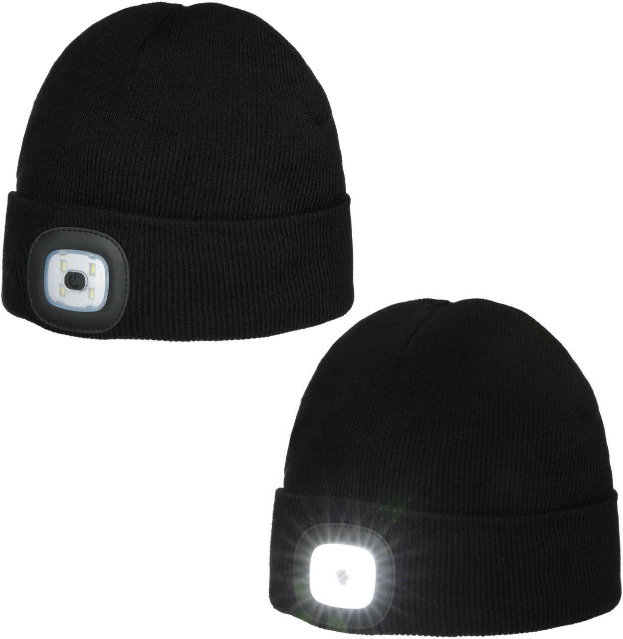 Czapka z Mankietem LED Chilllight by Chillouts, czarny, One Size