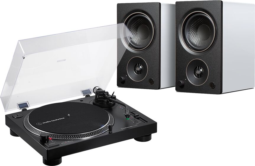 Audio-Technica LP 120X BT czarny + AM3 biały