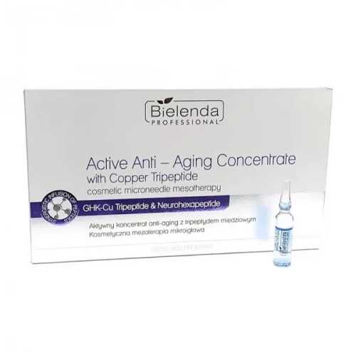 Bielenda Meso Med Zestaw Aktywnych koncentratów anti-aging z tripeptydem miedziowym (10x3ml)