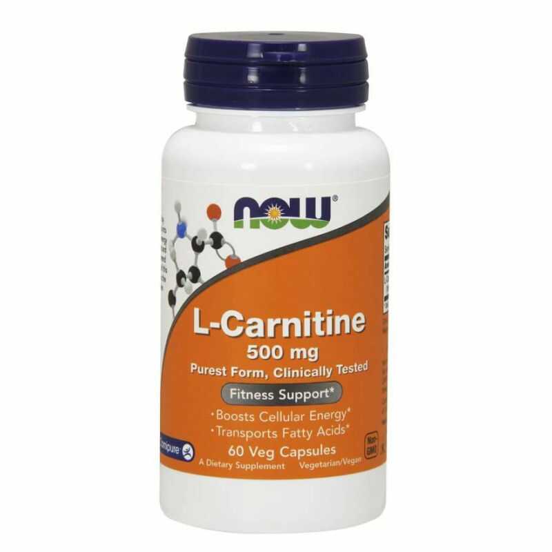 Now Foods L-Carnitine 500mg 60 kaps