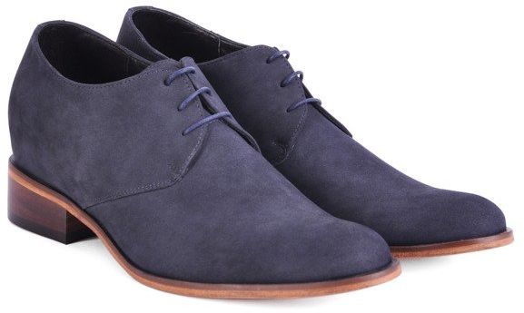 Męskie buty podwyższające PESARO na skórzanej podeszwie +7CM