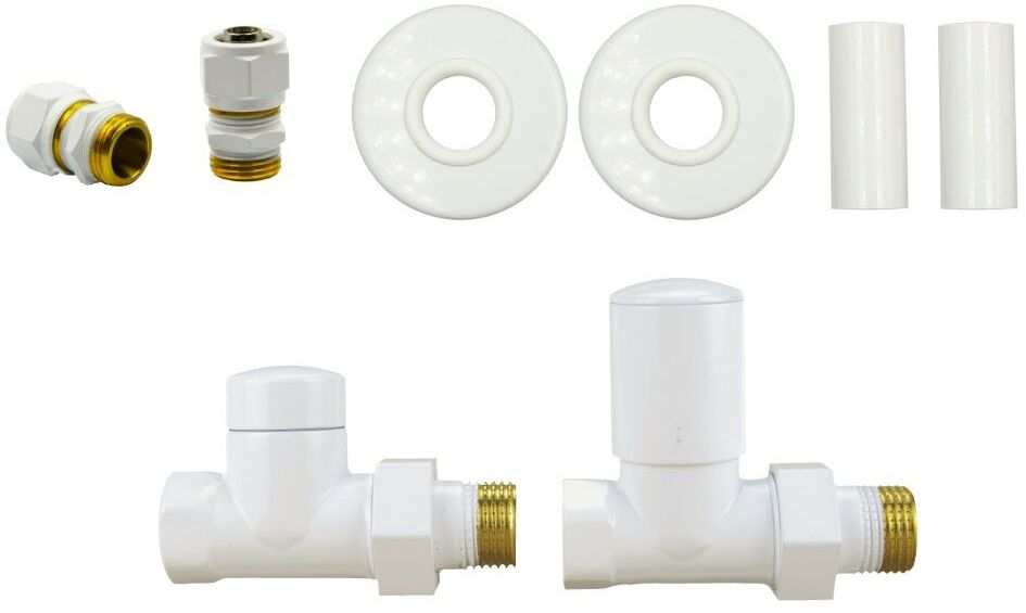 Zawór prosty regulacyjny SWING biały All in One Pex 16mm