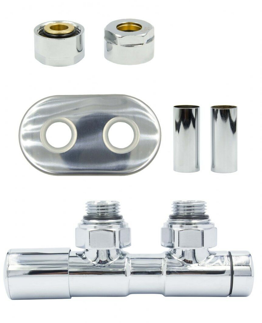 Zawór regulacyjny 50mm TWINS chrom lewy Cu All in One