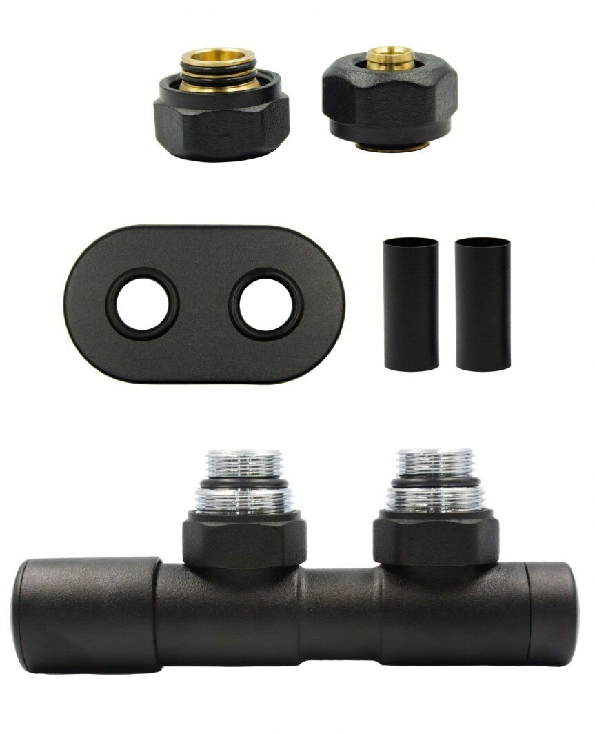 Zawór regulacyjny 50mm TWINS czarny strukturalny lewy Pex All in One