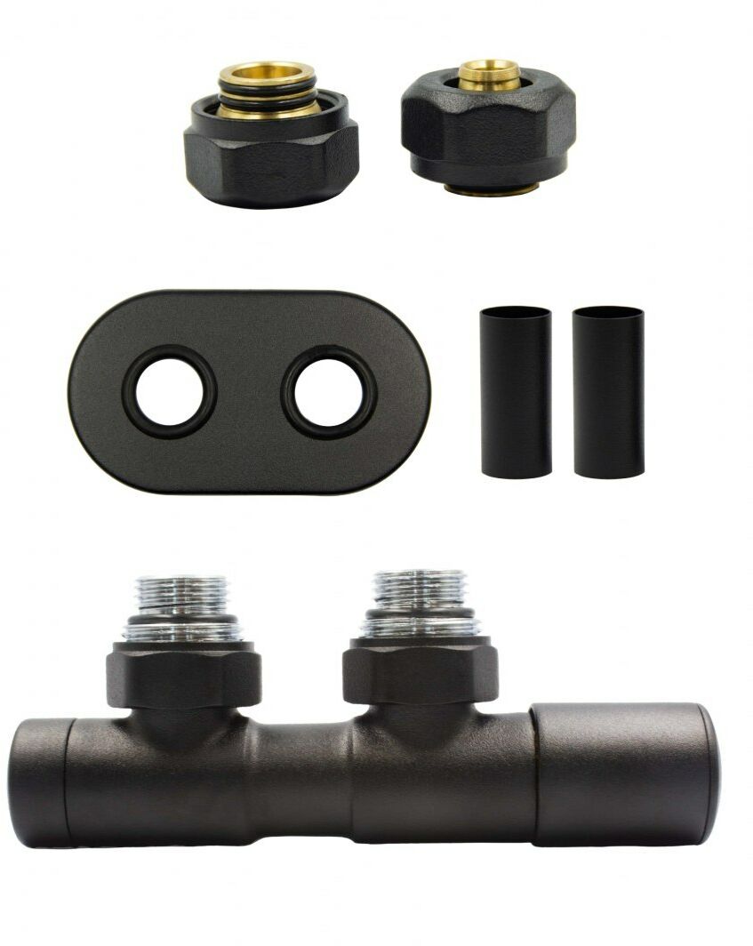 Zawór regulacyjny 50mm TWINS czarny strukturalny prawy Pex All in One