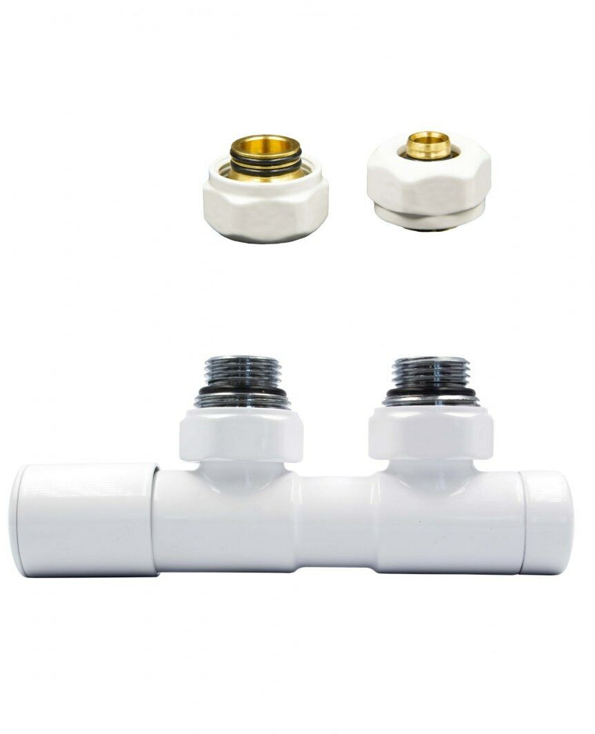 Zawór regulacyjny 50mm TWINS biały lewy Pex