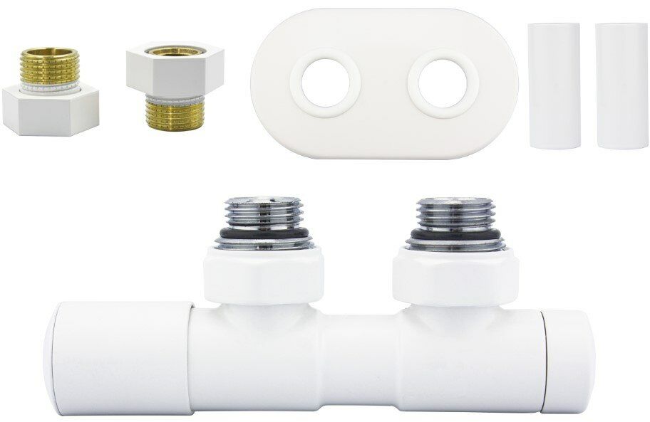 Zawór regulacyjny 50mm TWINS biały mat lewy GZ1/2 All in One