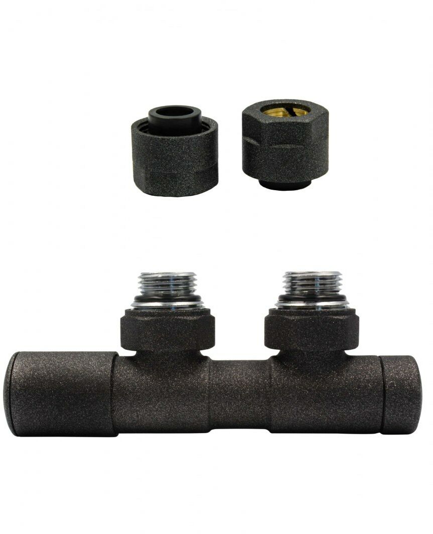 Zawór regulacyjny 50mm TWINS ciemny grafit strukturalny lewy Cu