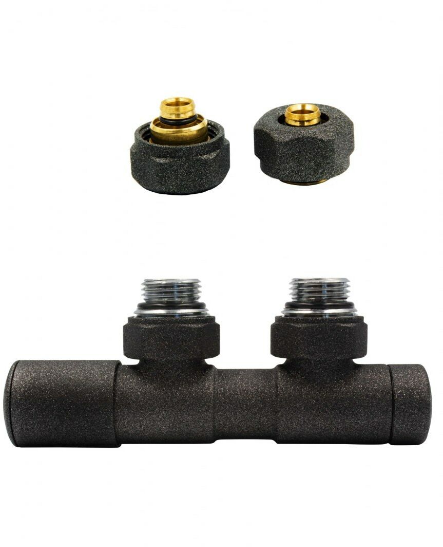 Zawór regulacyjny 50mm TWINS ciemny grafit strukturalny lewy Pex