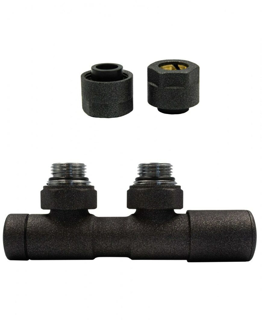Zawór regulacyjny 50mm TWINS ciemny grafit strukturalny prawy Cu