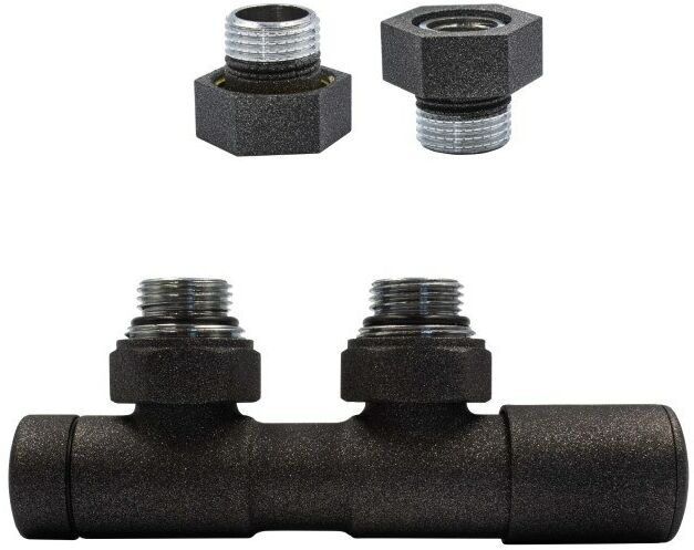 Zawór regulacyjny 50mm TWINS ciemny grafit strukturalny prawy GZ1/2