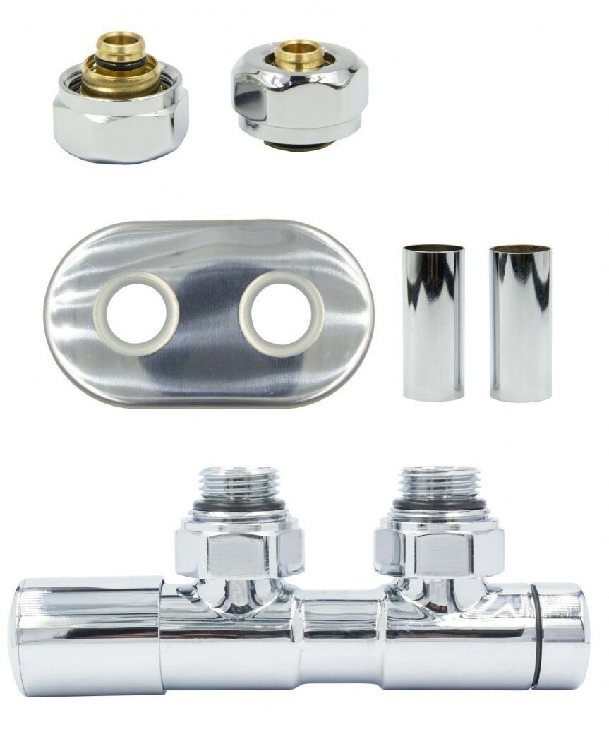 Zawór regulacyjny 50mm TWINS chrom lewy Pex All in One