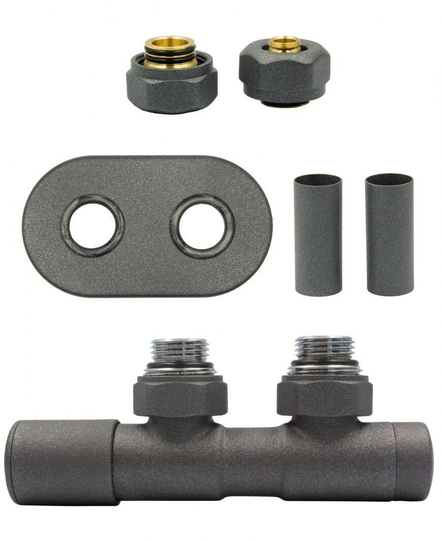 Zawór regulacyjny 50mm TWINS grafit strukturalny lewy Pex All in One