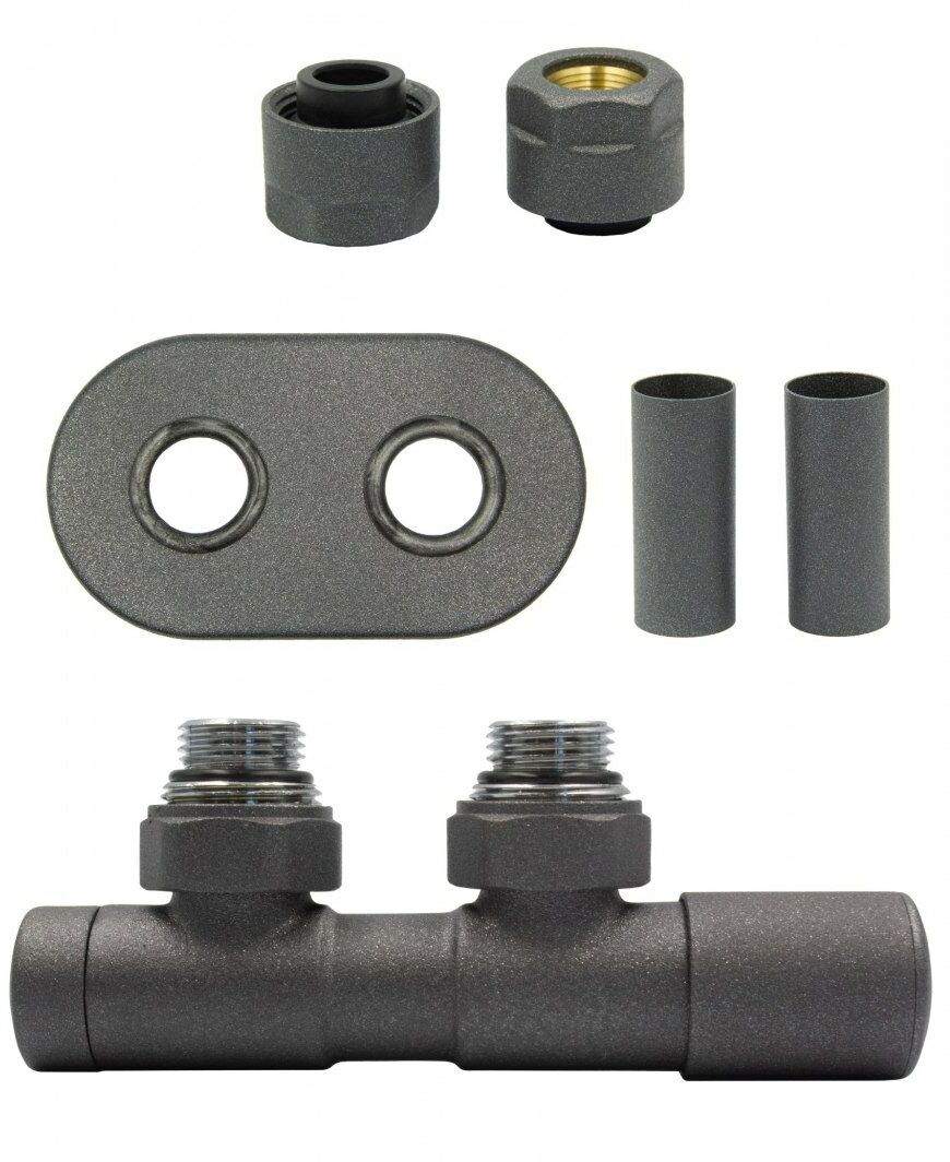 Zawór regulacyjny 50mm TWINS grafit strukturalny prawy Cu All in One