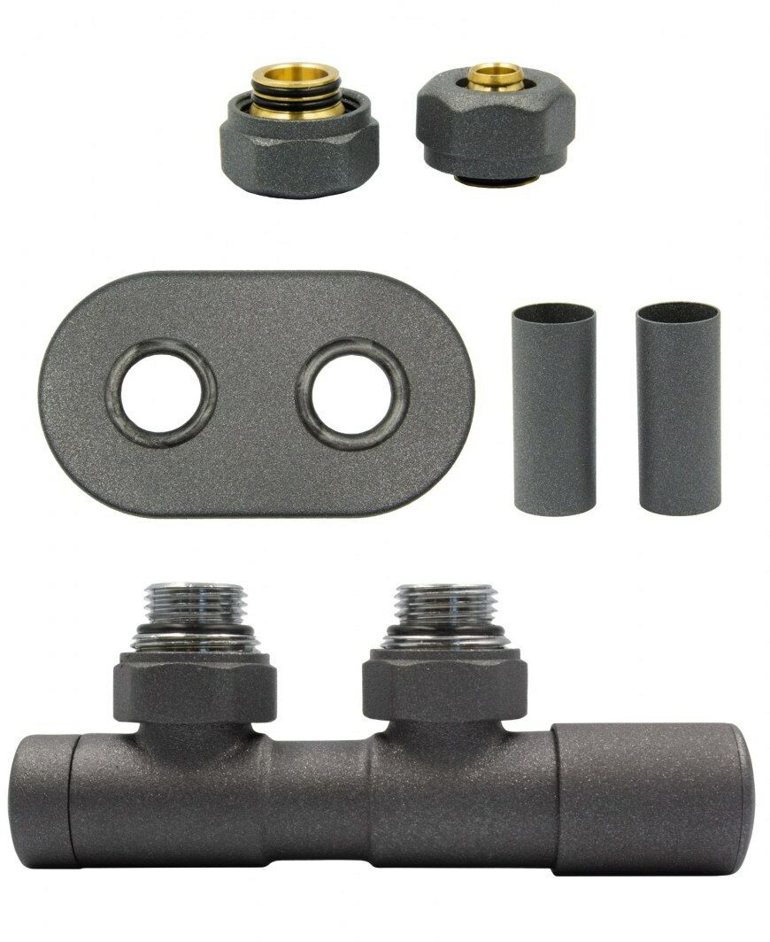 Zawór regulacyjny 50mm TWINS grafit strukturalny prawy Pex All in One