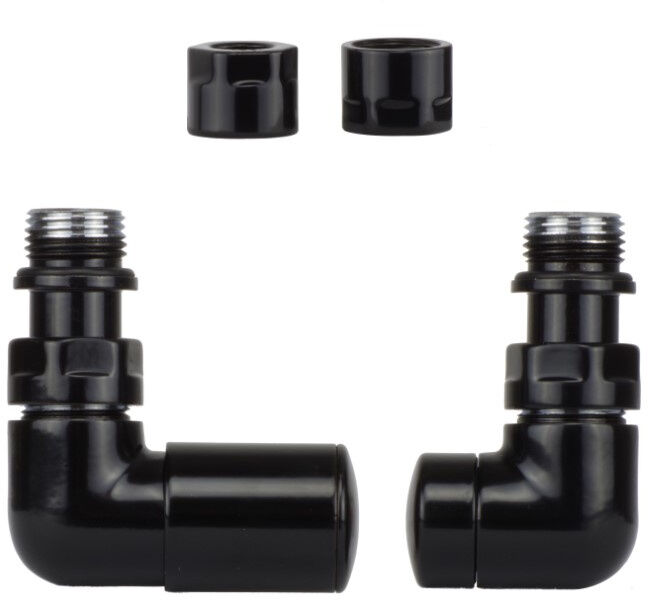 Zawór regulacyjny Vision czarny błyszczący lewy Cu