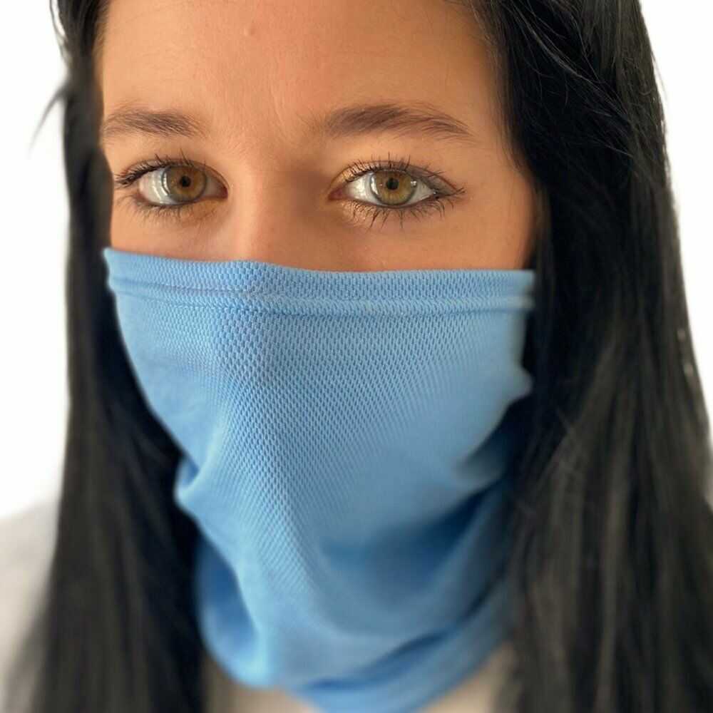 NANO szalik wielofunkcyjny (z kieszenią filtracyjną) .M .lazur