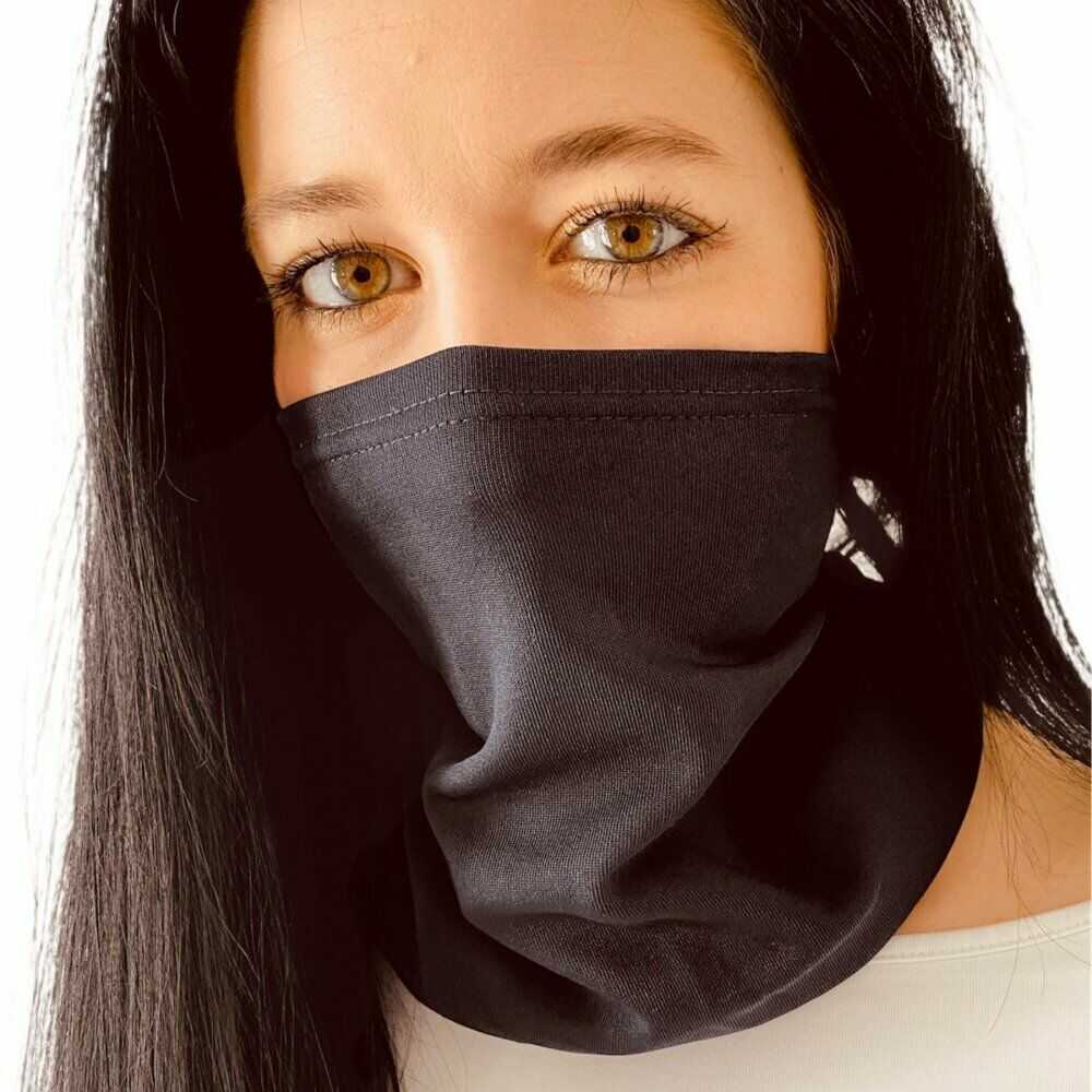 NANO szalik wielofunkcyjny (z kieszenią filtracyjną) .L .czarny