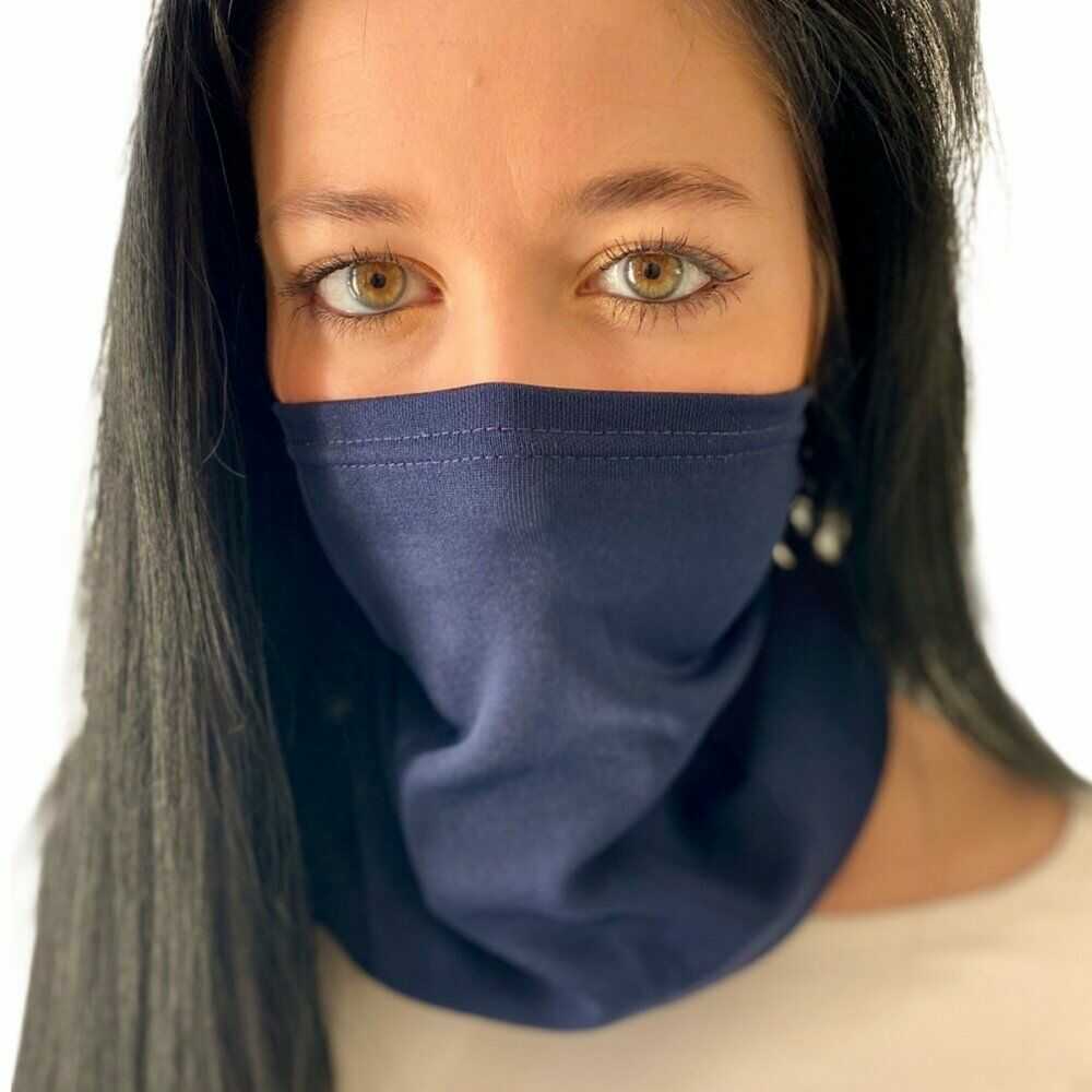 NANO szalik wielofunkcyjny (z kieszenią filtracyjną) .L .ciemnoniebieski