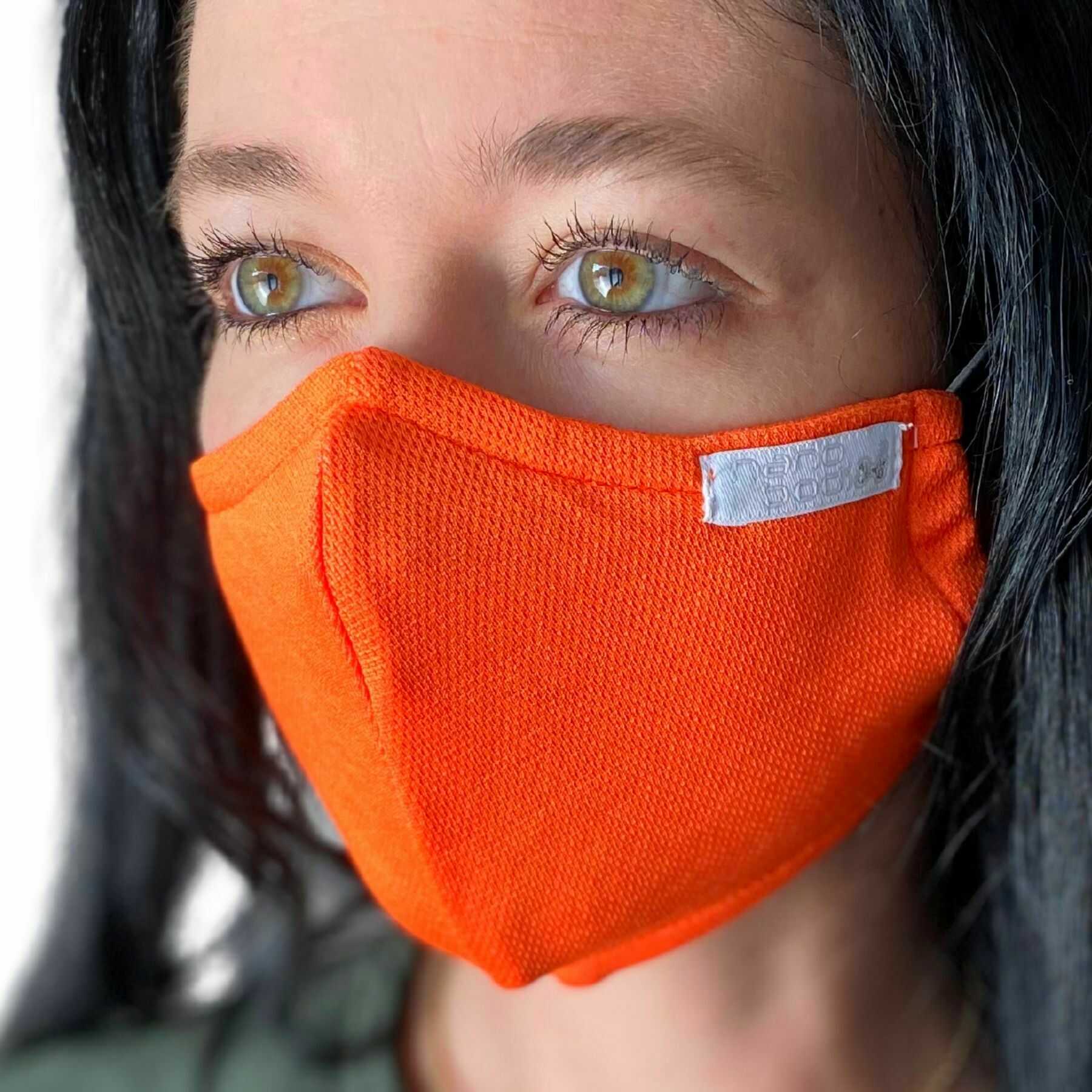 NANO maska (dwuwarstwowa z kieszenią filtracyjną) .S .pomarańczowy