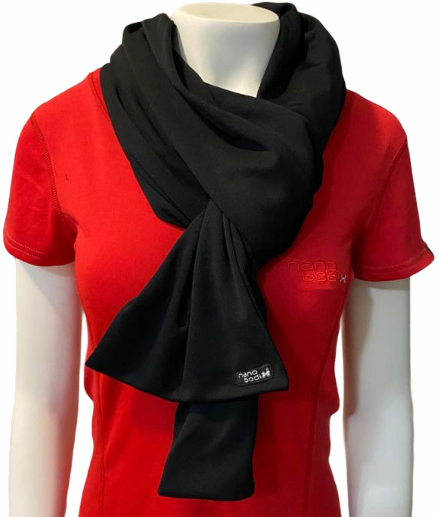 SPORT elegancki szalik .czarny