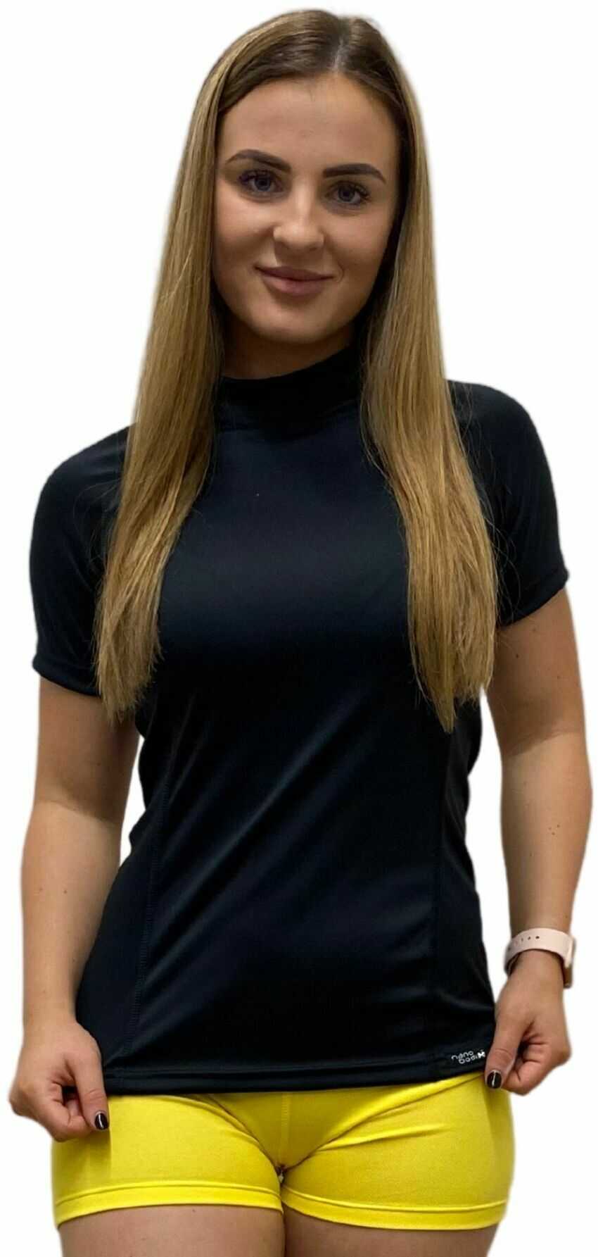 SILUET T-shirt z krótkim rękawem - damska .M .czarny