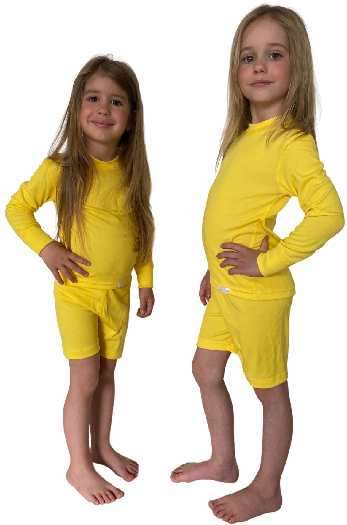 SPORT T-shirt z długim rękawem - dziecięca .100 .żółty