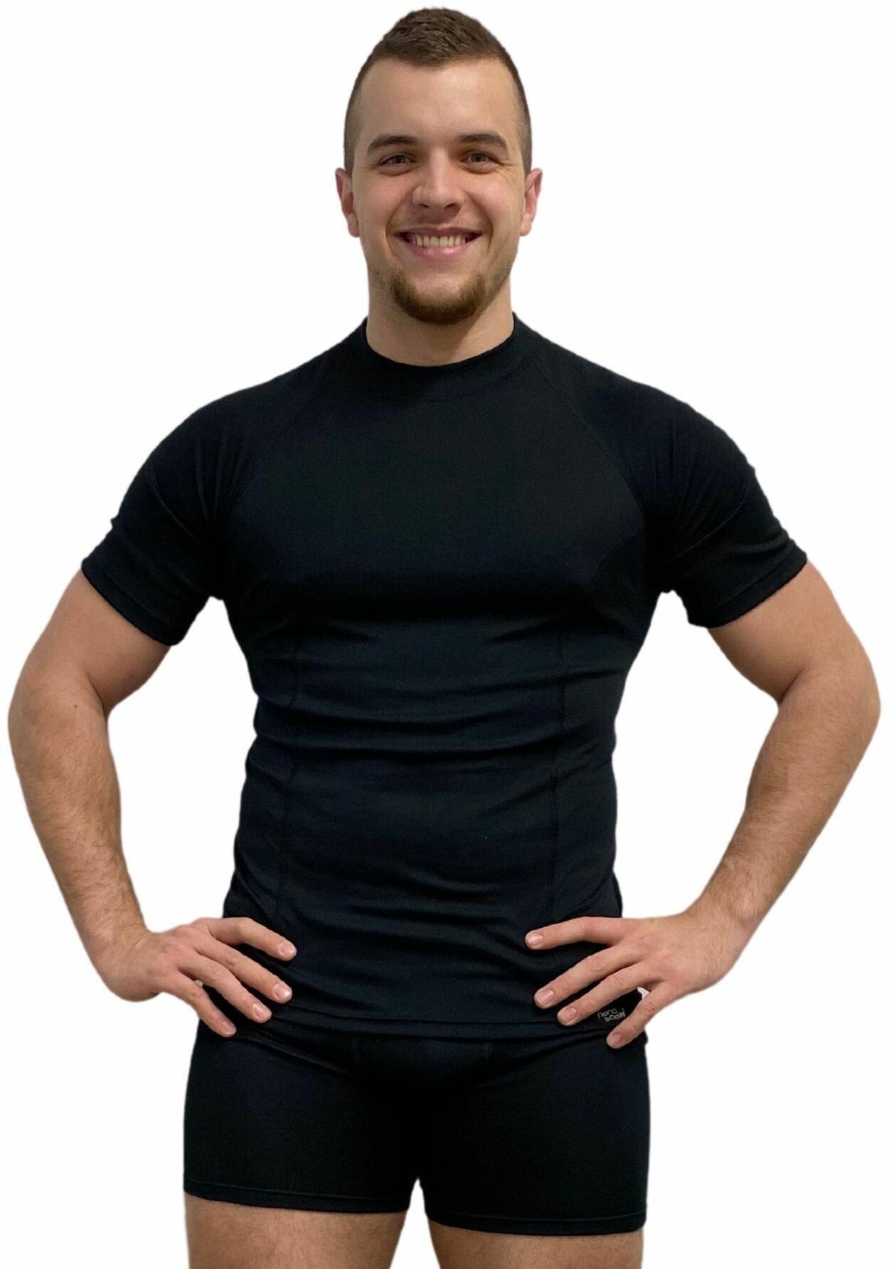 SPORT T-shirt z krótkim rękawem - męska .XXL .czarny