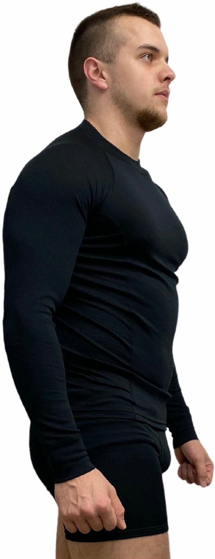 SPORT T-shirt z długim rękawem - męska .XL .czarny